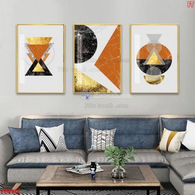 File tranh File tranh bộ hiện đại FT40223 (gốc) in film