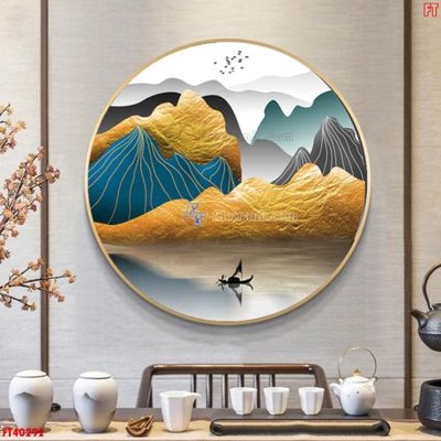 File ảnh File tranh bộ hiện đại FT40292 (gốc) in PP, decal