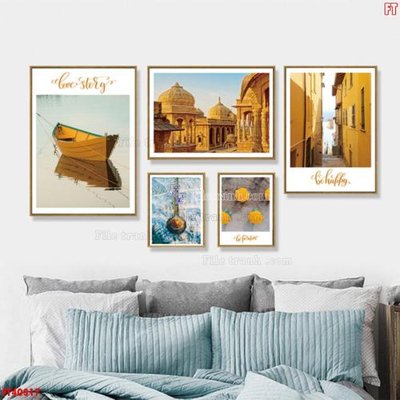 File ảnh File tranh bộ hiện đại FT40317 (gốc) in PP, decal