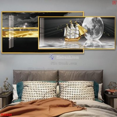 File gốc File tranh bộ hiện đại FT40354 (ảnh rõ nét) để in