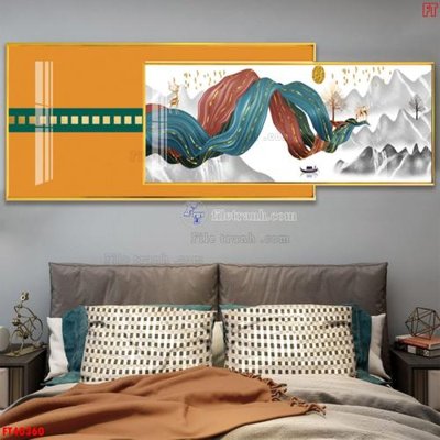 File in lụa File tranh bộ hiện đại FT40360 (tân cổ điển) File tranh bộ hiện đại FT40360