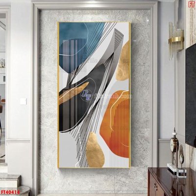 File gốc File tranh bộ hiện đại FT40414 (in mica) làm bảng hiệu