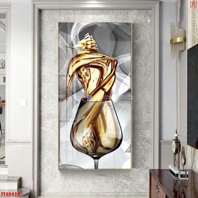 File gốc File tranh bộ hiện đại FT40424 (in lụa) chi tiết cao