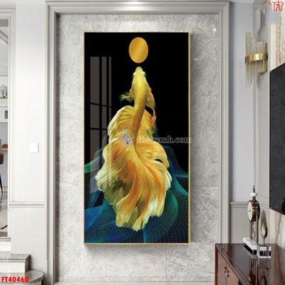 Ảnh gốc File tranh bộ hiện đại FT40460 (độ nét cao) in tráng gương