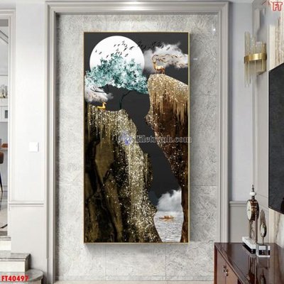 File gốc File tranh bộ hiện đại FT40497 (thiết kế) cho in ấn