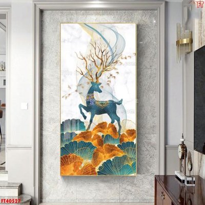 Tải file File tranh bộ hiện đại FT40527 (gốc) chủ đề phong thủy