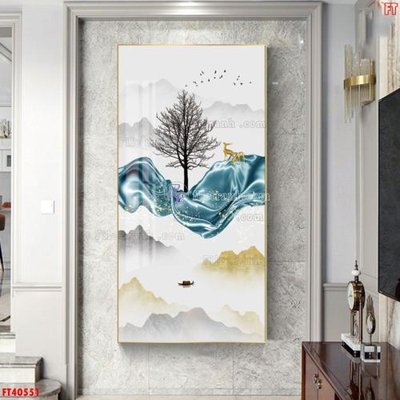 File PSD File tranh bộ hiện đại FT40551 (bản gốc) cho nhà in