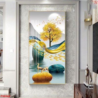 File ảnh File tranh bộ hiện đại FT40563 (gốc) in quảng cáo ngoài trời