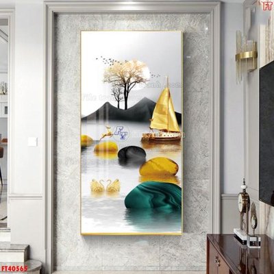 File gốc File tranh bộ hiện đại FT40565 (cho in UV) siêu nét