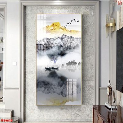 File in ấn File tranh bộ hiện đại FT40610 (bản gốc) cao cấp