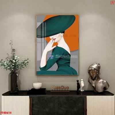 File tranh ảnh gốc File tranh bộ hiện đại FT40614 dùng cho in khổ lớn