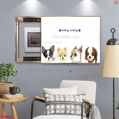 Chi tiết file gốc File tranh bộ hiện đại FT40661 (cho in tráng gương)