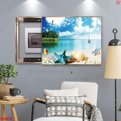File ảnh File tranh bộ hiện đại FT40693 (gốc) in decal dán tường