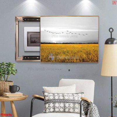 File tranh File tranh bộ hiện đại FT40696 (file gốc) chủ đề phong thủy