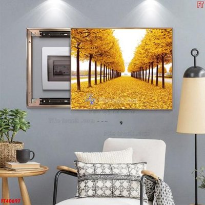File gốc File tranh bộ hiện đại FT40697 (in lụa) trang trí tường