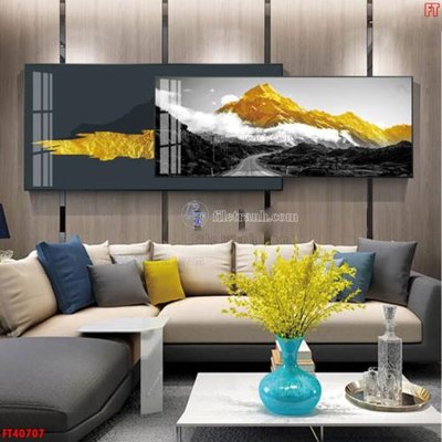 Tải file gốc in lụa File tranh bộ hiện đại FT40707 siêu nét