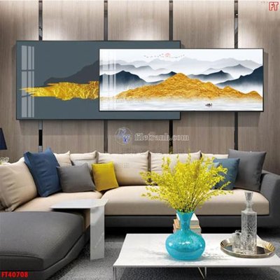 File tranh File tranh bộ hiện đại FT40708 (bản gốc) treo phòng ăn