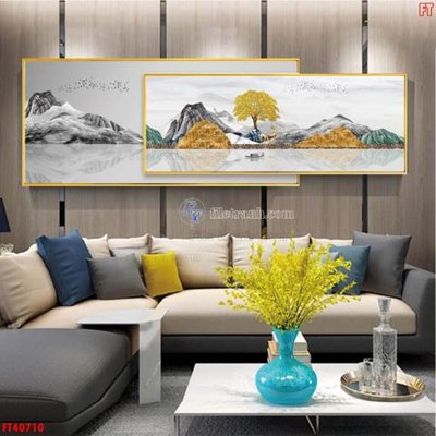 File gốc File tranh bộ hiện đại FT40710 (bản quyền) cho in ấn