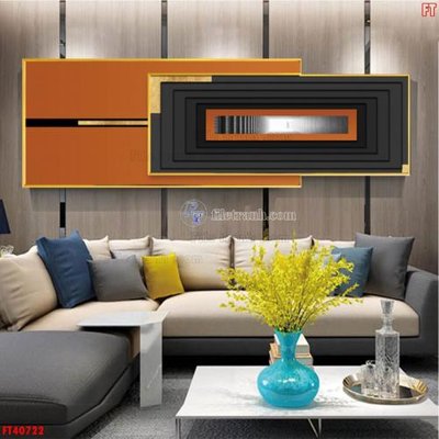 File tranh File tranh bộ hiện đại FT40722 (bản gốc) in canvas