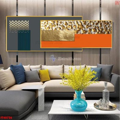 File in ấn File tranh bộ hiện đại FT40726 (bản gốc) sắc nét