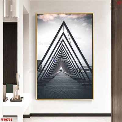 File tranh File tranh đứng treo lối vào FT40731 (bản gốc) treo tường