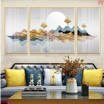 File tranh File tranh bộ hiện đại FT41010 (ảnh gốc) in trần 3D