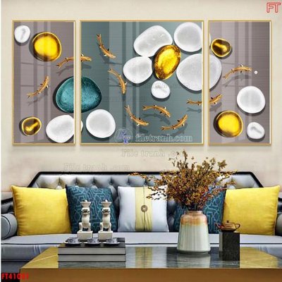 File PSD File tranh bộ hiện đại FT41031 (bản gốc) dễ dàng edit