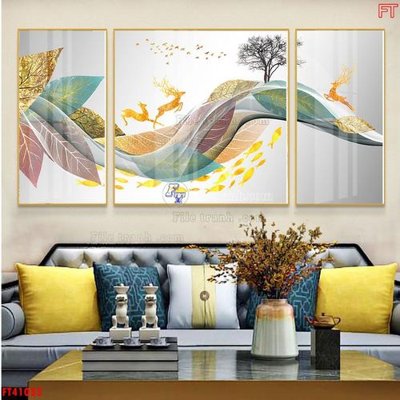 Tải file gốc File tranh bộ hiện đại FT41033 (bản PSD) đầy đủ layer