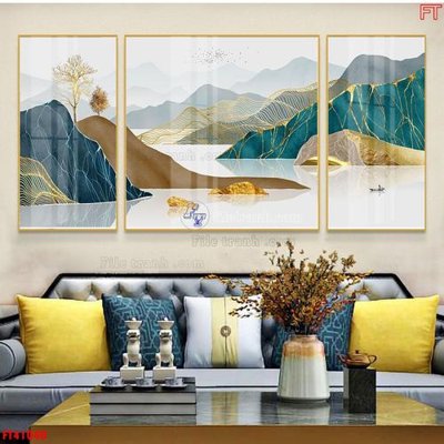 File gốc File tranh bộ hiện đại FT41040 (in mica) làm bảng hiệu