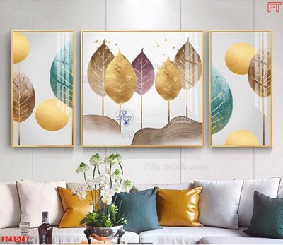 File gốc in ấn File tranh bộ hiện đại FT41047 độ phân giải cao