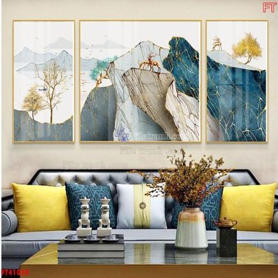 File PSD File tranh bộ hiện đại FT41052 (bản gốc) độ phân giải cao