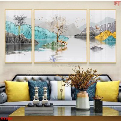 File in trần File tranh bộ hiện đại FT41061 (bản gốc) mây trời