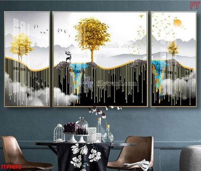 Download file gốc File tranh bộ hiện đại FT41072 (in lụa) nghệ thuật