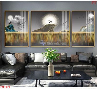 File ảnh File tranh bộ hiện đại FT41073 (gốc) cho trang trí nhà hàng