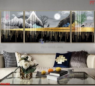 Tải file File tranh bộ hiện đại FT41082 (ảnh gốc) file AI/EPS