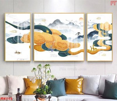 File tranh File tranh bộ hiện đại FT41113 (gốc) in backlit film