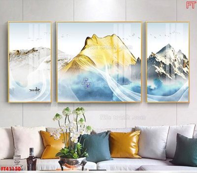 Tải file gốc File tranh bộ hiện đại FT41120 (in không vỡ ảnh)