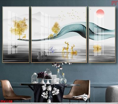 File tranh File tranh bộ hiện đại FT41138 (gốc) in film
