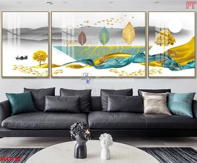 File gốc File tranh bộ hiện đại FT41144 (thiết kế) cho in ấn