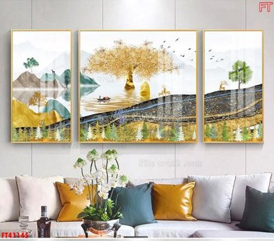 File in trần File tranh bộ hiện đại FT41145 (bản gốc) bầu trời