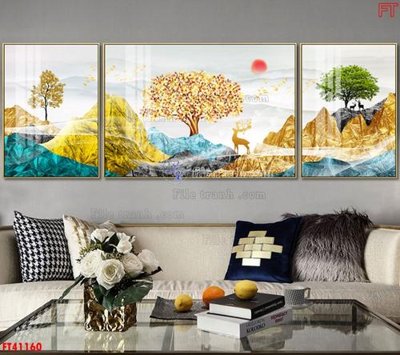 Tải file File tranh bộ hiện đại FT41160 (PSD) cho in ấn quảng cáo