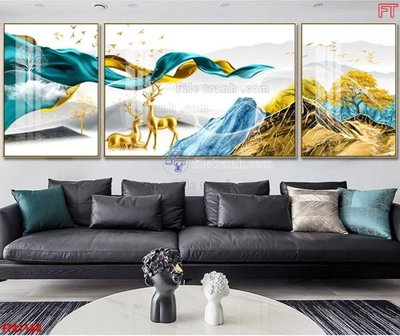 Tải file gốc File tranh bộ hiện đại FT41162 (in khổ lớn) không vỡ