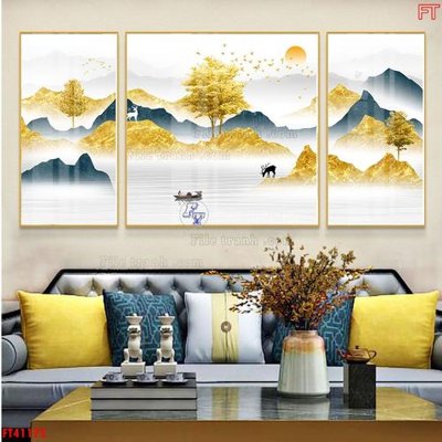 File in ấn File tranh bộ hiện đại FT41175 (bản gốc) sắc nét