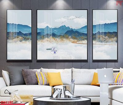 File tranh File tranh bộ hiện đại FT41197 (gốc) chủ đề thiên nhiên