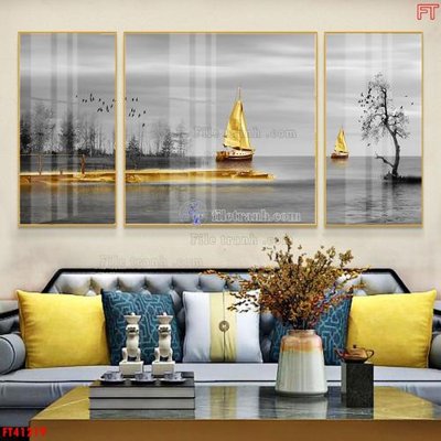 File PSD File tranh bộ hiện đại FT41219 (nguyên gốc) chất lượng cao