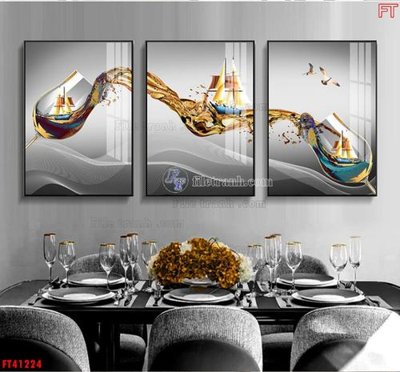 File gốc File tranh bộ hiện đại FT41224 (PSD/TIFF) độ phân giải cao