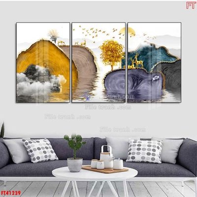 Tải file gốc File tranh bộ hiện đại FT41239 (bản PSD) gốc