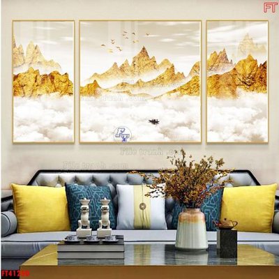 File gốc File tranh bộ hiện đại FT41250 (AI/EPS) cho in ấn