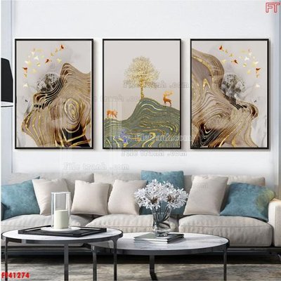 File gốc File tranh bộ hiện đại FT41274 (in ấn) màu sắc trung thực