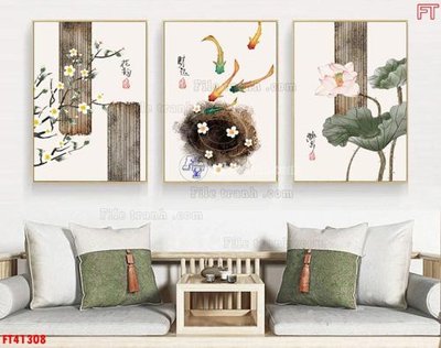 File gốc File tranh bộ hiện đại FT41308 (ảnh rõ nét) để in